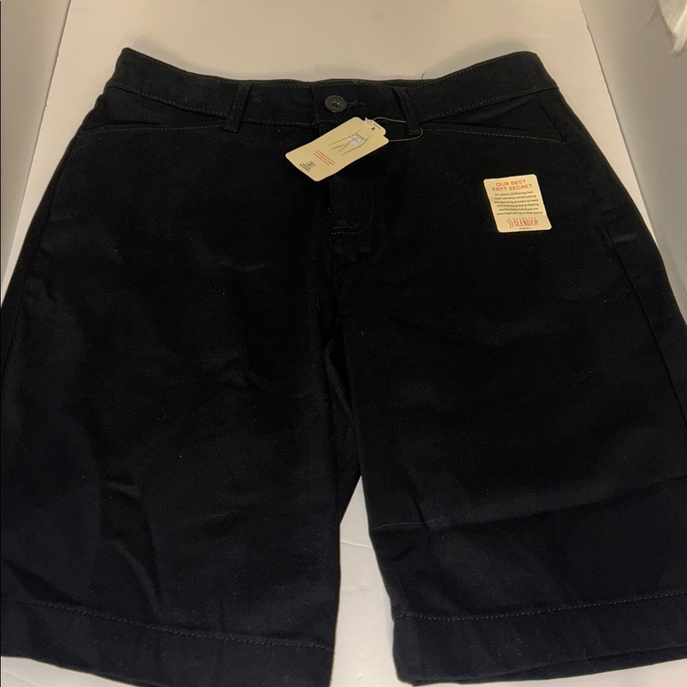 ST.John’s Bay Bermuda short black NWT MID RISE - Picture 2 of 12